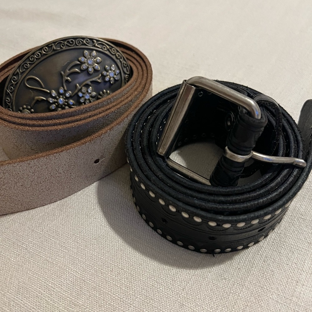 Women’s Black and Brown Leather Belts